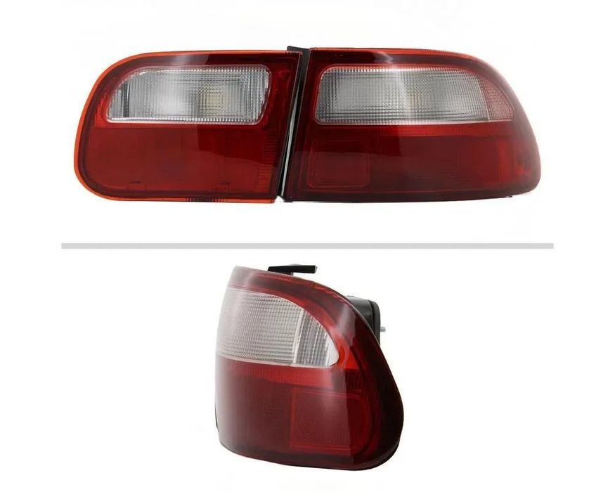 Faróis / farolins traseiros JDM look para Honda Civic 92-95 2 / 3/ 4 portas (EG, EJ, EH) red / white (vermelho e branco)