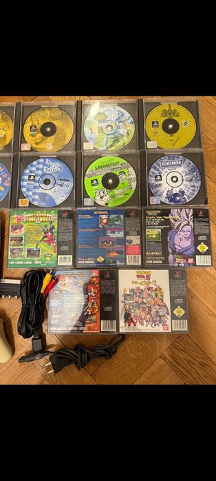 Konsola PlayStation 1 z kolekcją gier – stan bardzo dobry