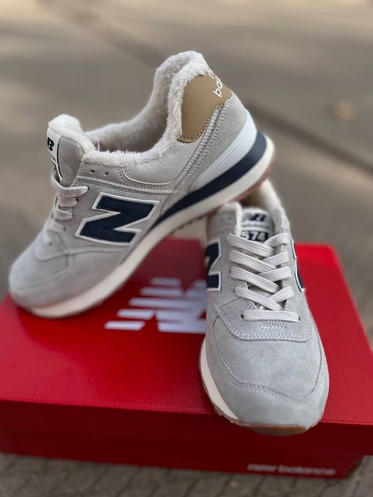 574 Light Grey winter з хутром