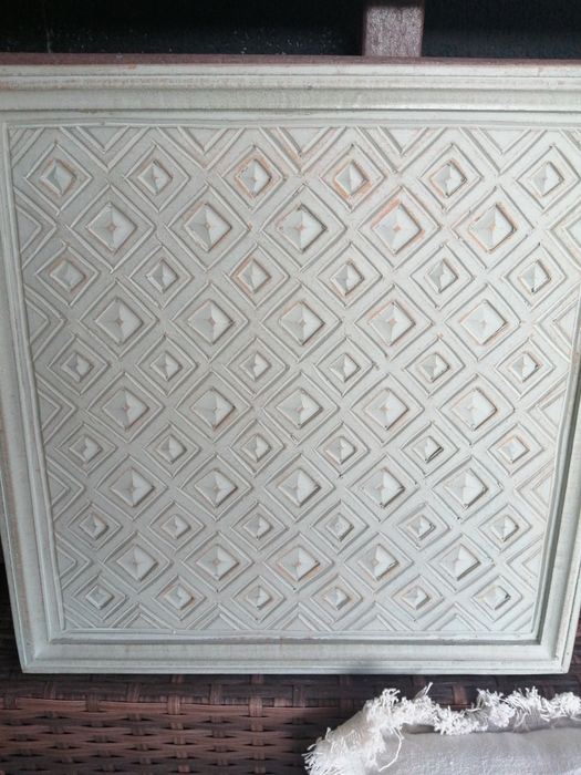 Painéis ou quadros  de madeira cinza