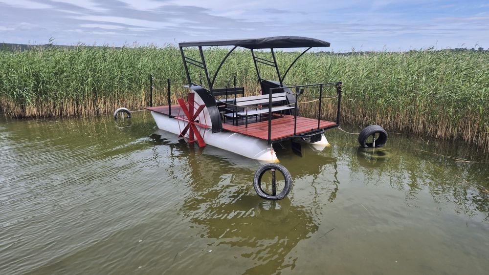 Platforma pływająca, katamaran, Rower Wodny z Silnikiem Honda i Oświetleniem LED | Jedyny Taki!
