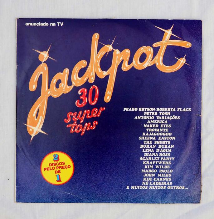 Double Vinyl LP Jackpot 30 Super Tops in Very Good Condition