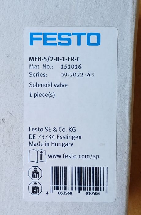 Elektrozawór MFH-5/2-D-1-FR-C  serii MFH - Festo