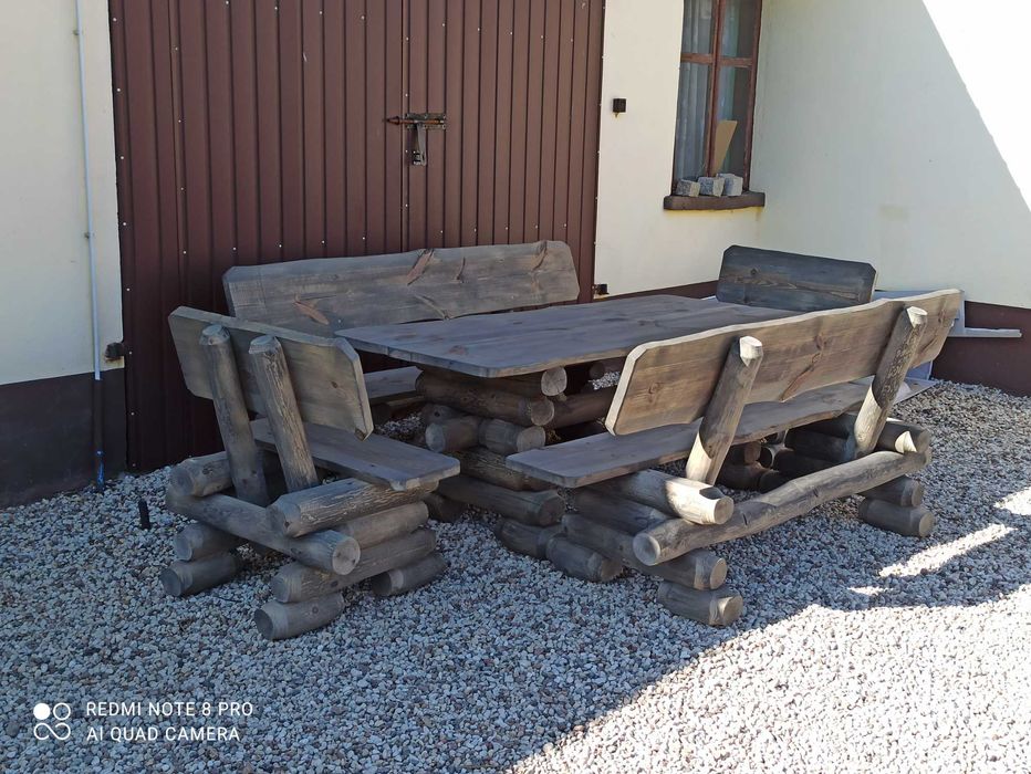 Dostępne od ręki !!! Komplet ogrodowy stół ławki meble ogrodowe