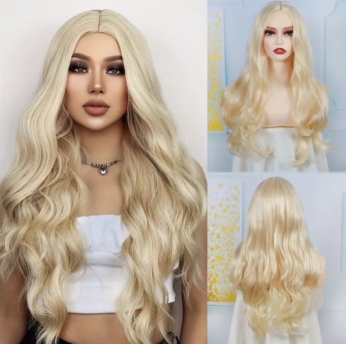 Peruka jasny blond szampan