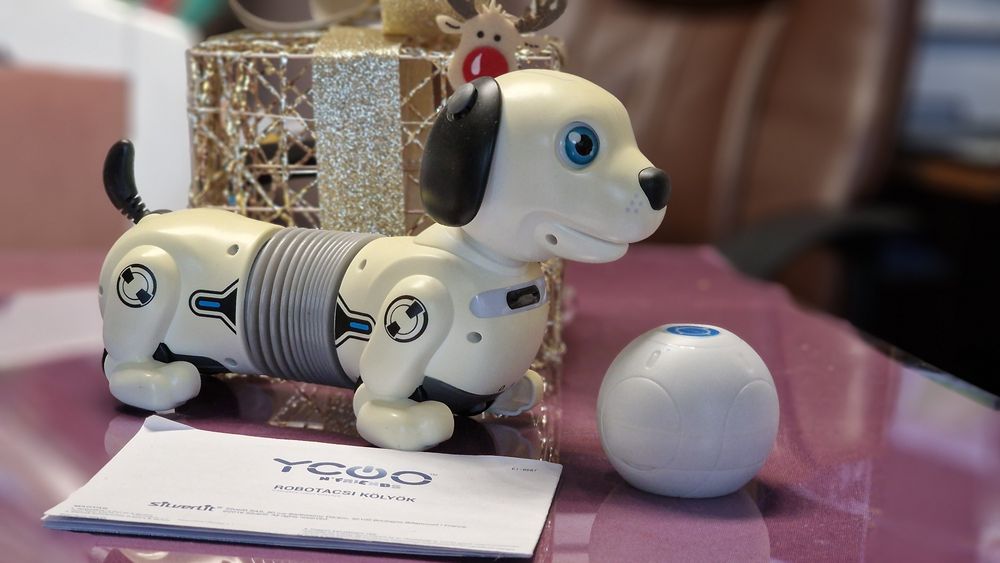 Robot zabawka interaktywna Piesek Dumel Robo Dackel Junior