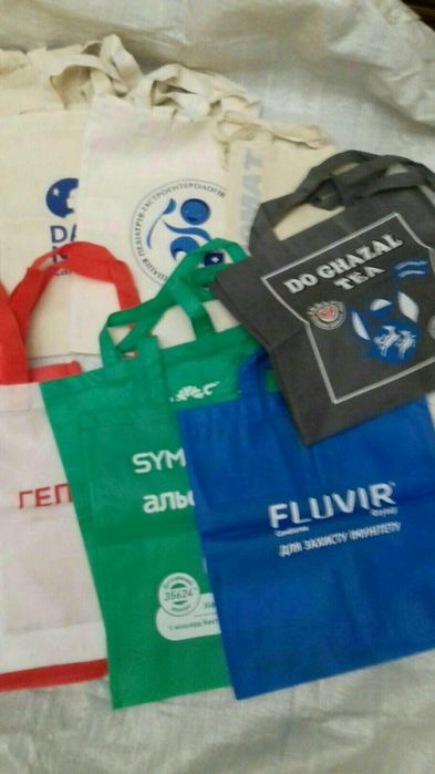 Екосумка тканьова з написами і зображеннями