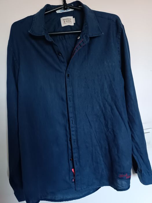 Koszula męska len Scott Soda