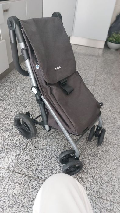 Carrinho de compras Carlett Dobrável Preto