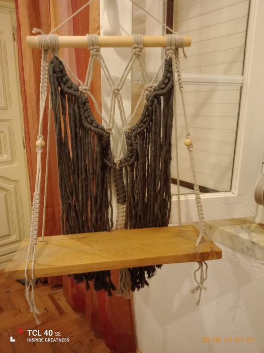 Macramé com tábua