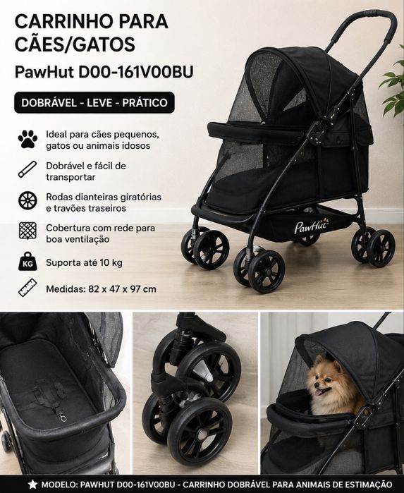 Carrinha Dobravel Animal PawHut