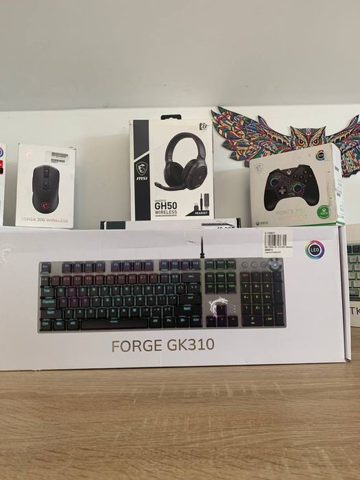 MSI (Klawiatury, myszy, zestawy słuchawkowe, gamepady)