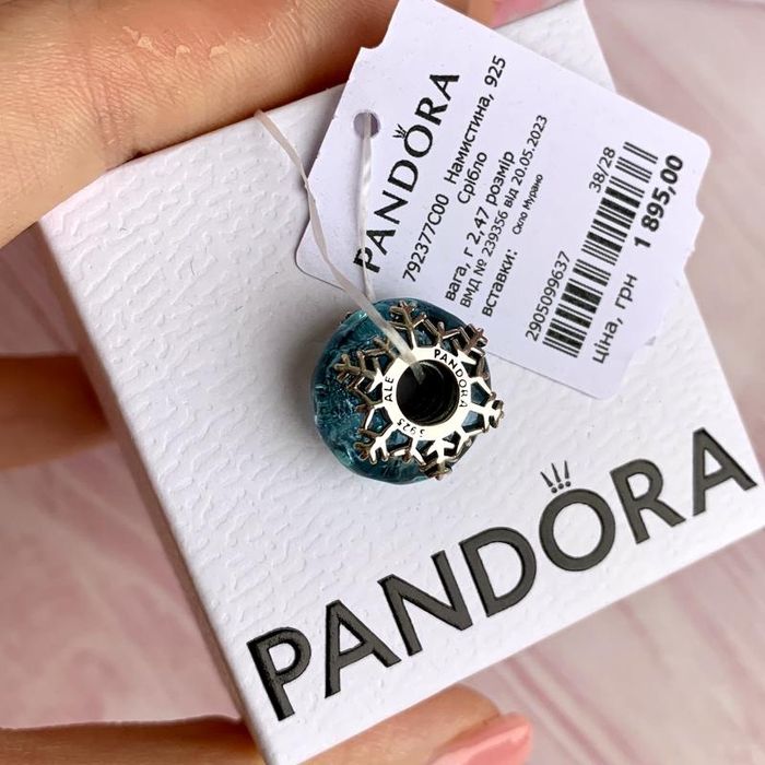 Шарм Pandora, Намистина нова оригінал Пандора Підвіска срібло бусина