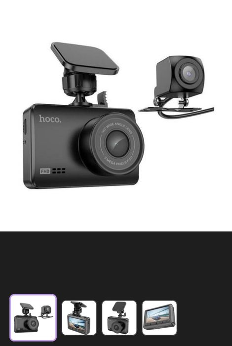 Відеореєстратор Hoco DV3 з двома камерами