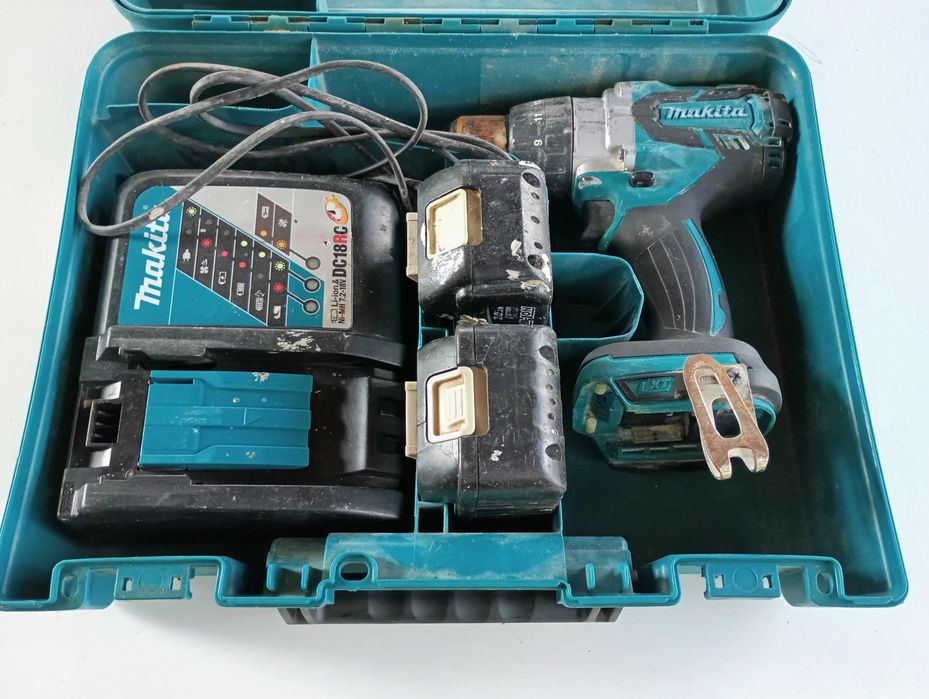 Makita DDF481 Wkrętarka Bezszczotkowa 115Nm 18V LXT + 2x Bateria + Ładowarka + Walizka