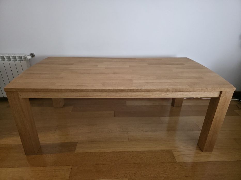 Mesa de jantar OLDE 100x200 carvalho natural (JYSK), c/ 2 extensões