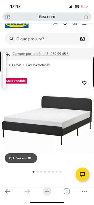 Cama casal nova com cochao usadi