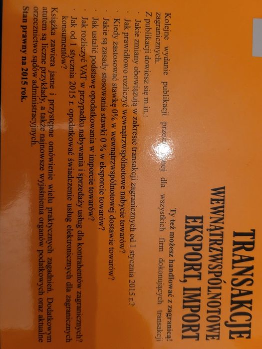 Transakcja wewnątrzwspólnotowe, export, import