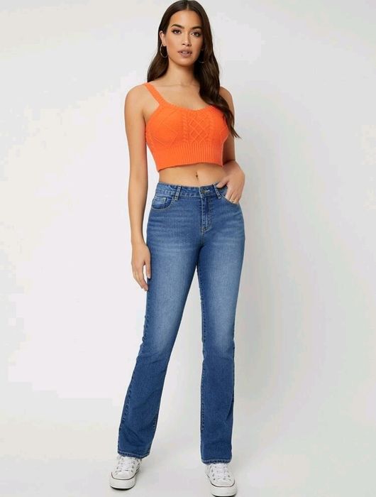 Jeans cintura subida