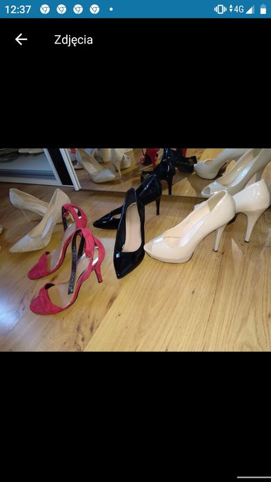 Szpilki sandały 39