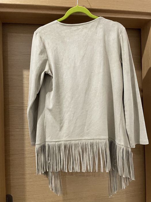 Casaco ferreache com franjas