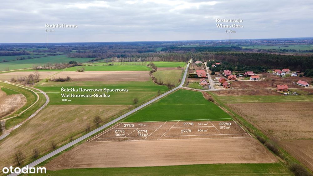 Działka budowlana 806 m² z mediami, blisko lasu - Widok 3