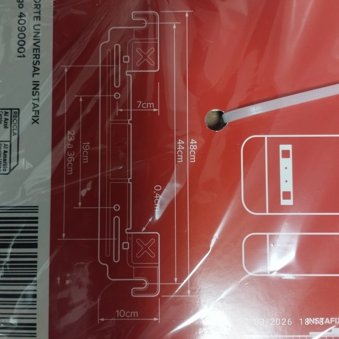 Instafix - kit suporte universal de termoacumulador