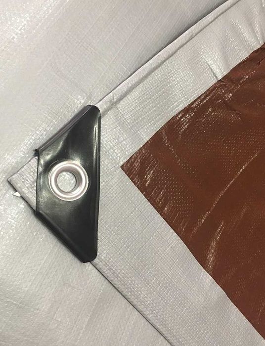 Plandeka GRUBA WZMACNIANA Wodoszczelna 260g UV+ MOCNA PŁACHTA Ochronna