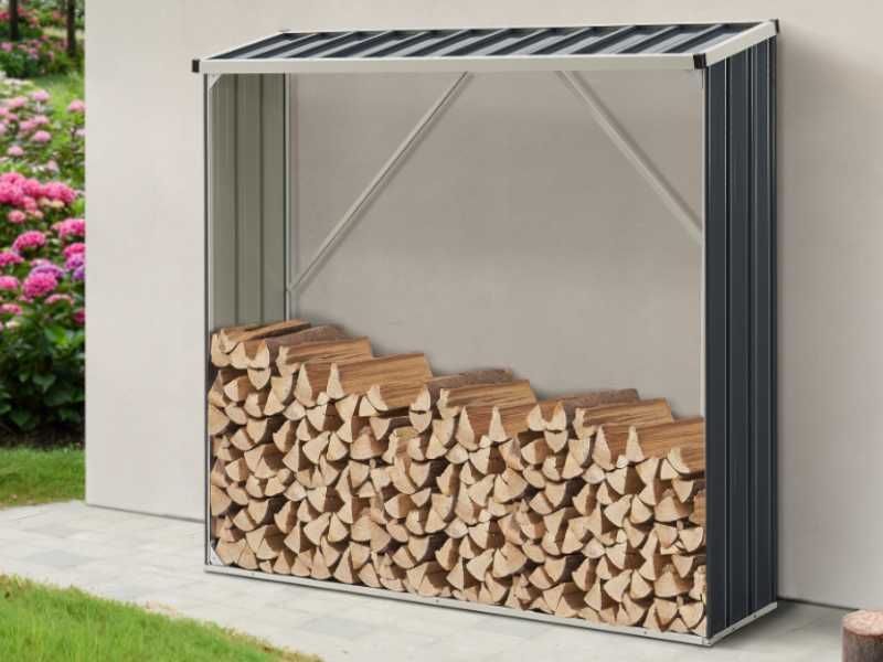 Wiata Drewutnia Do Drewna Kominkowego – Stabilny Stojak XXL
