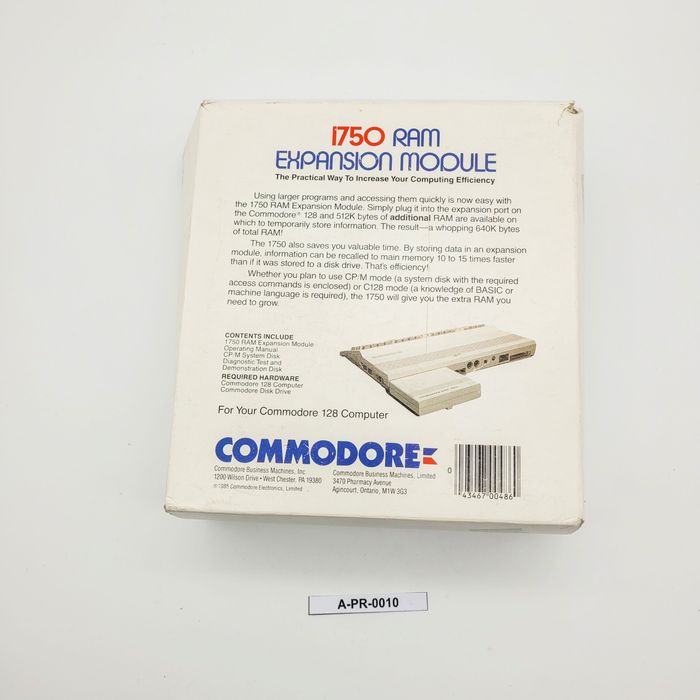 1750 RAM Expansion Module Commodore (512K)