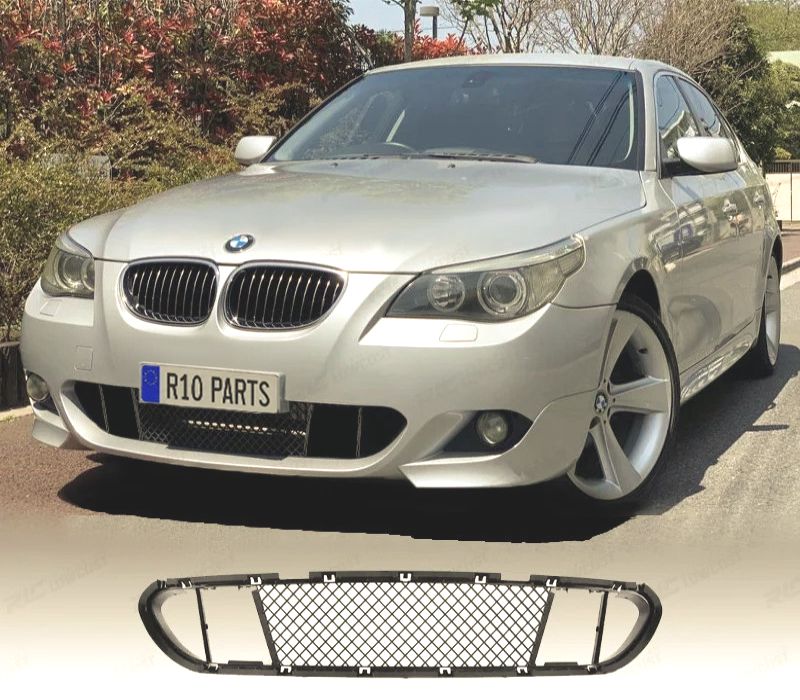 GRELHA INFERIOR CENTRAL BMW E60 E61 PARA-CHOQUES LOOK M PRETO