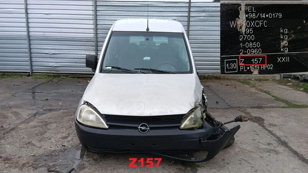 Tylko Części Opel Combo C tour 1.7DI 16v y17dtl 65KM 48kW 01r-11r lakier Z157