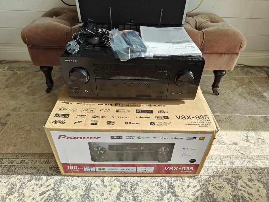 Amplituner Pioneer VSX-935 Atmos 8K  7.2 kino domowe