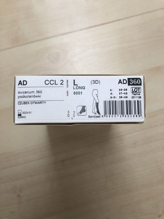 Pończocha kompresyjna ( 1 szt) Avicenum 360 CCL 2 23-32 mmHg