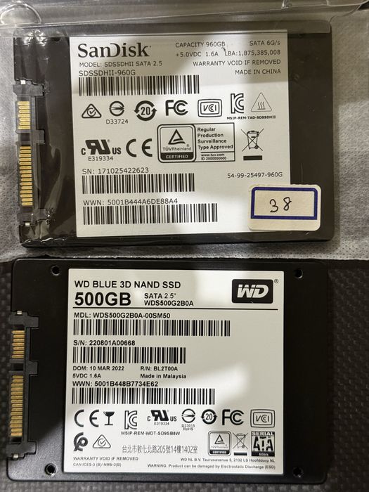 SSD 500Gb m.2  2.5