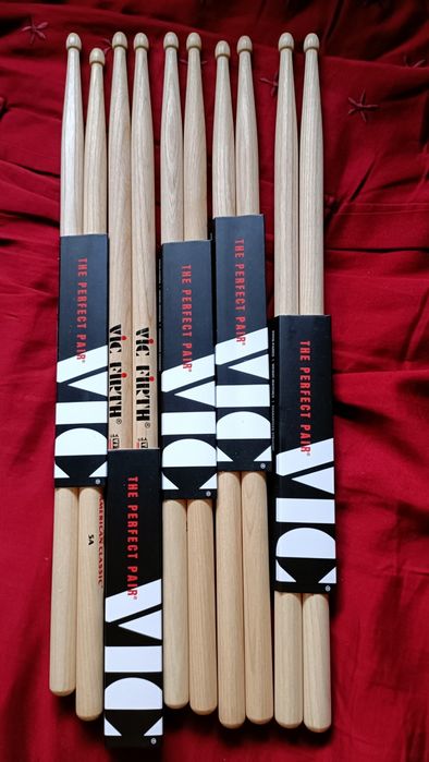 5 pares Vic firth hychory 5A