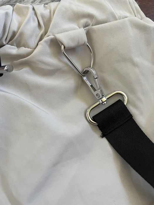 Spodnie damskie joggery z paskiem beżowe kremowe M Sinsay