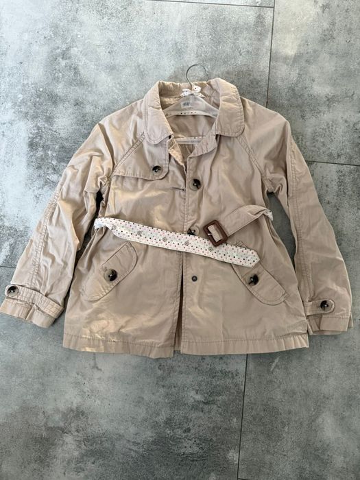 Płaszczyk prochowiec r128 h&M.