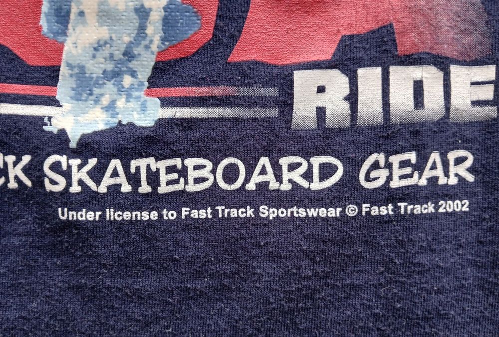 Винтаж мерч футболка скейт skate Fast Track 2002г