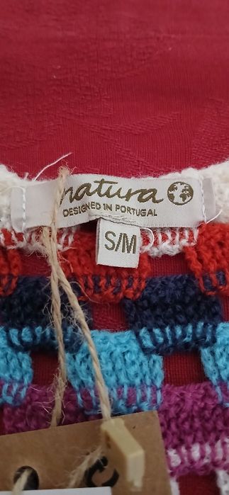 Casaco de crochet Natura, com etiqueta