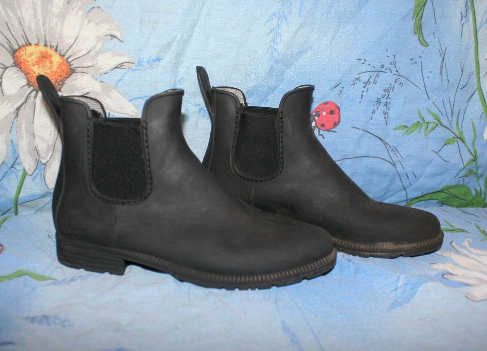 Детские резиновые челси для верховой езды Fouganza 32 р