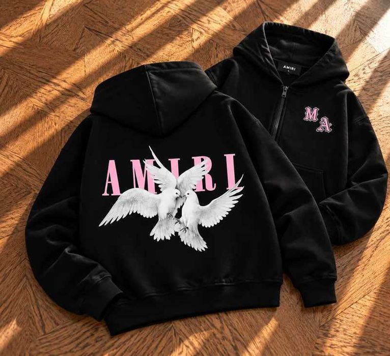 ‼️ЗНИЖКА‼️ Зіп-худі AMIRI амірі зіпка чорна кофта з капюшоном