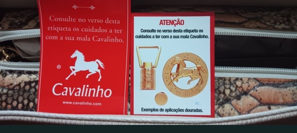 mala  nova  da  cavalinho c etiqueta