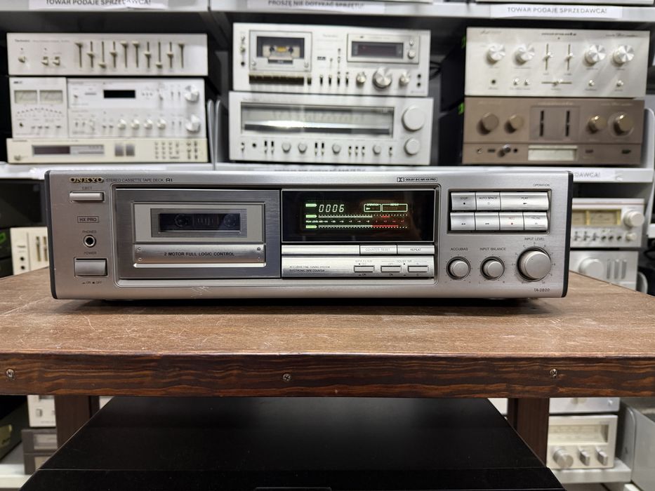 ‼️ Magnetofon Kasetowy Onkyo TA-2820 Audio Room