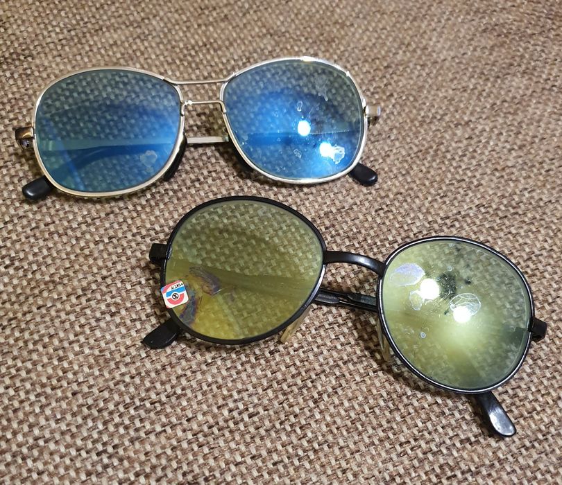 Винтажные очки 80х годов, минеральное стекло,производство ссср