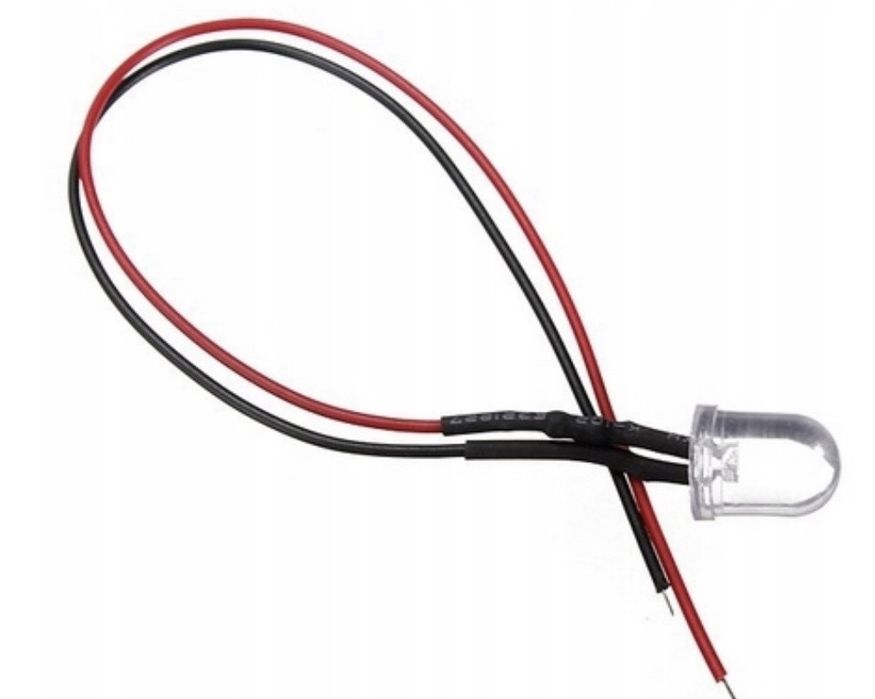 Dioda LED 5mm 12v czerwona 2szt.