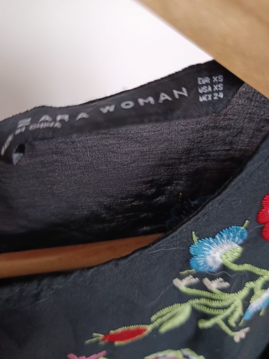 Boho sukienka/tunika z haftem, Zara xs