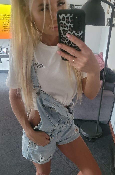 Ogrodniczki jeansowe xs