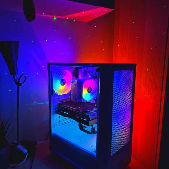 Komputer RX6600XT/R5 5500/16Gb ram/Gamingowy Okazja Gwarancja RGB