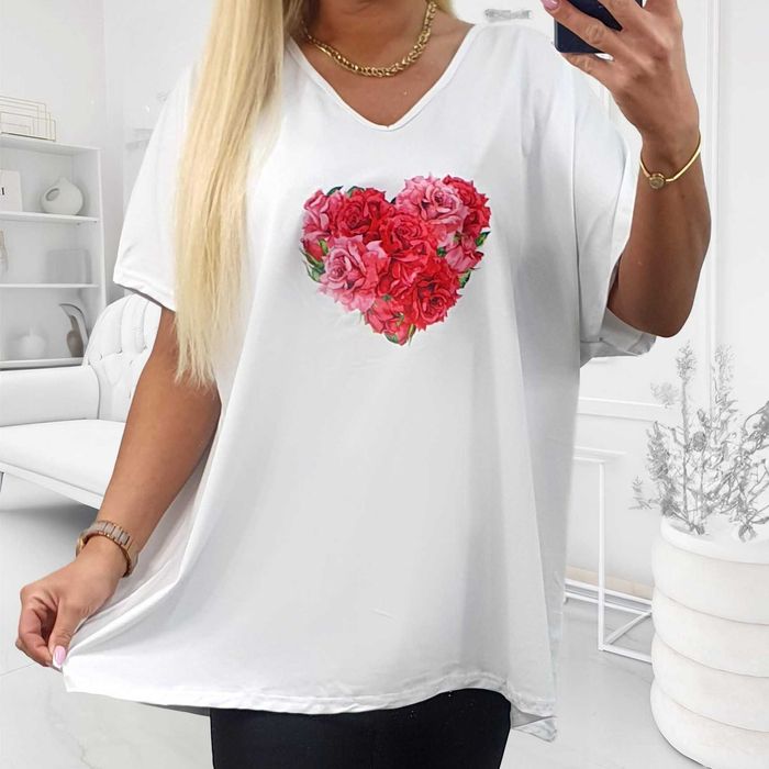 bluzka plus size bawełna